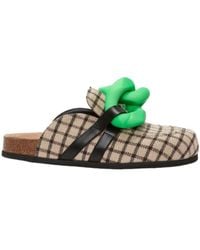 JW Anderson - Checkered Round Head Slippers - Lyst