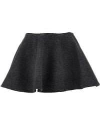 Ganni - Going To Wheel Flared Mini Skirt - Lyst