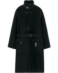 Lemaire - Belted Toggle-Fastening Coat - Lyst
