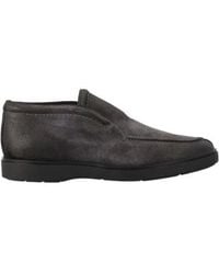 Tagliatore - Round Toe Slip-On Loafers - Lyst