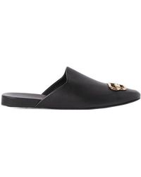 Balenciaga - Cosy Bb Logo Plaque Mules - Lyst