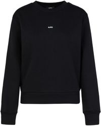 A.P.C. - Logo Printed Crewneck Sweatshirt - Lyst