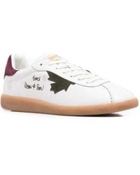 DSquared² - Rebel Maple-Leaf Leather Sneakers - Lyst