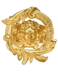Versace - Medusa Head Motif Ring - Lyst