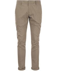 Dondup - Mid-Rise Straight Leg Trousers - Lyst