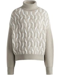 BOSS - Simple Knitted Sweater - Lyst