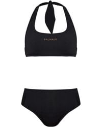 Balmain - Lace-Up Bikini Set - Lyst