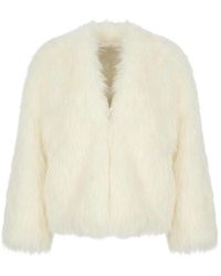 Gucci - Long-Sleeved Fur Coat - Lyst