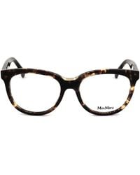 Max Mara - Round Frame Glasses - Lyst