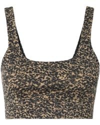 Varley - Cori Leopard-Print Freesoft Jersey Sports Bra - Lyst