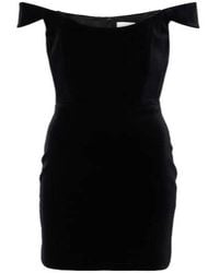 Alex Perry - Off-Shoulder Velvet Bustier Dress - Lyst