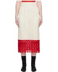 Jil Sander - Elastic-Waistband Midi Skirt - Lyst