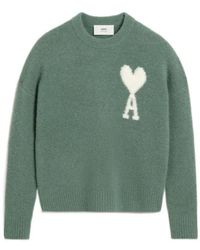Ami Paris - Ami De Coeur Wool Sweater - Lyst