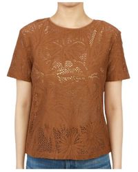 Max Mara - Short-Sleeved T-Shirt With Round Neck - Lyst