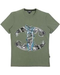 Just Cavalli - Oversized Printed T-Shirt - Lyst
