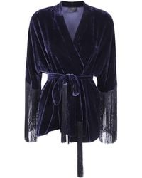 Antonelli - Papavero Fringe Kimono Top - Lyst