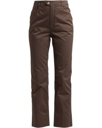 Saint Laurent - High-Waisted Straight-Leg Trousers - Lyst