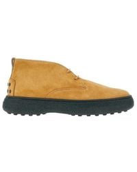 Tod's - W. G. Heritage Lace-Up Desert Boots - Lyst