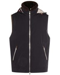 Brunello Cucinelli - Zip-Up Hooded Vest - Lyst