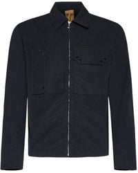 C.P. Company - Logo Patch Zipped Shirt Jacket - Lyst