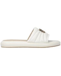 Pinko - Fiona 03 Logo Appliqué Slippers - Lyst