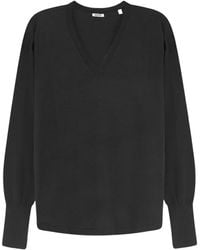 Aspesi - V-Neck Knitted Sweater - Lyst