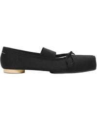 MM6 by Maison Margiela - Anatomic Numbers-Motif Square-Toe Ballerina Shoes - Lyst