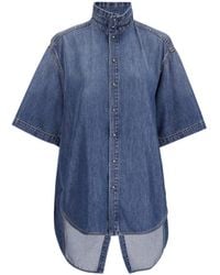DARKPARK - High-Neck Short Sleeved Shirt - Lyst