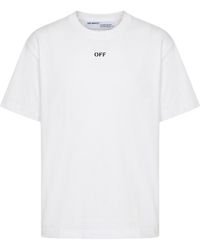 Off-White c/o Virgil Abloh - Logo Printed Crewneck T-Shirt - Lyst