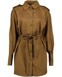 Patou - Long Sleeve Mini Shirt Dress - Lyst