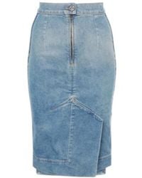 Vivienne Westwood - Orb Denim Pencil Skirt - Lyst