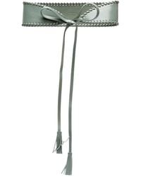 Twinset - Tassel-Detail Leather Sash Belt - Lyst