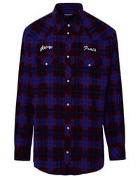 KENZO - Long Sleeved Checked Shirt - Lyst