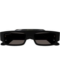 Gucci - Eyewear Rectangular Frame Sunglasses - Lyst