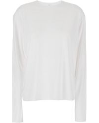 TOTEME - Totême Long-Sleeved Crewneck T-Shirt - Lyst