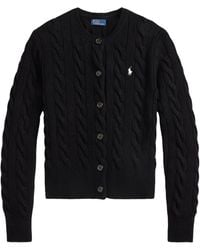 Polo Ralph Lauren - Logo Embroidered Crewneck Cardigan - Lyst