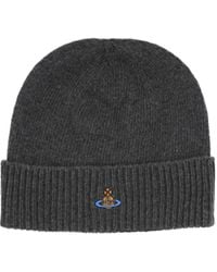 Vivienne Westwood - Logo Embroidered Beanie - Lyst