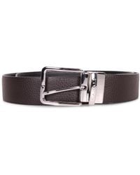 Canali - Textured Buckle Belt - Lyst