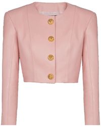 Balmain - Leather Jacket - Lyst