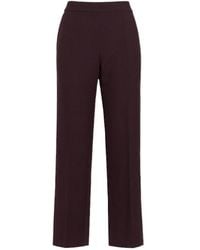Chloé - Wool Crepe Straight Pants - Lyst