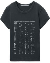 Alexander Wang - Hotfix Rhinestone Guide T-Shirt - Lyst