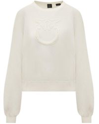 Pinko - Round Collar Long Sleeve Sweater - Lyst