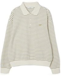 DUNST - Striped Polo Shirt - Lyst