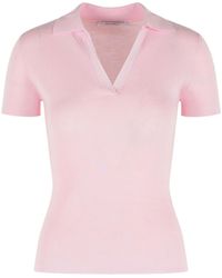 Max Mara - Collared Ribbed Top - Lyst