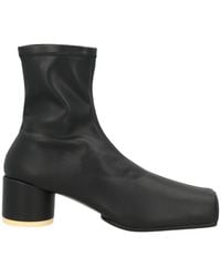 MM6 by Maison Margiela - Square Toe Ankle Boots - Lyst