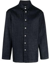 Jil Sander - Long-Sleeved Buttoned Denim Shirt - Lyst