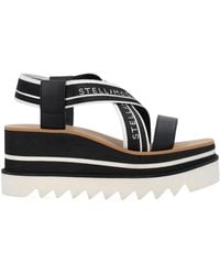 Stella McCartney - Sneak-Elyse Crossover Strap Platform Sandals - Lyst