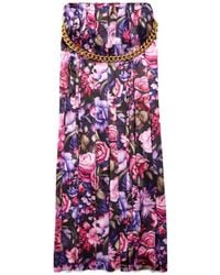 Balenciaga - Bouquet Printed Pleated Long Skirt - Lyst