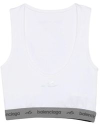 Balenciaga - Logo Detailed Sports Bra - Lyst