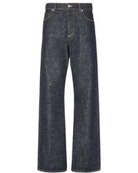 Fendi - High-Rise Straight-Leg Jeans - Lyst